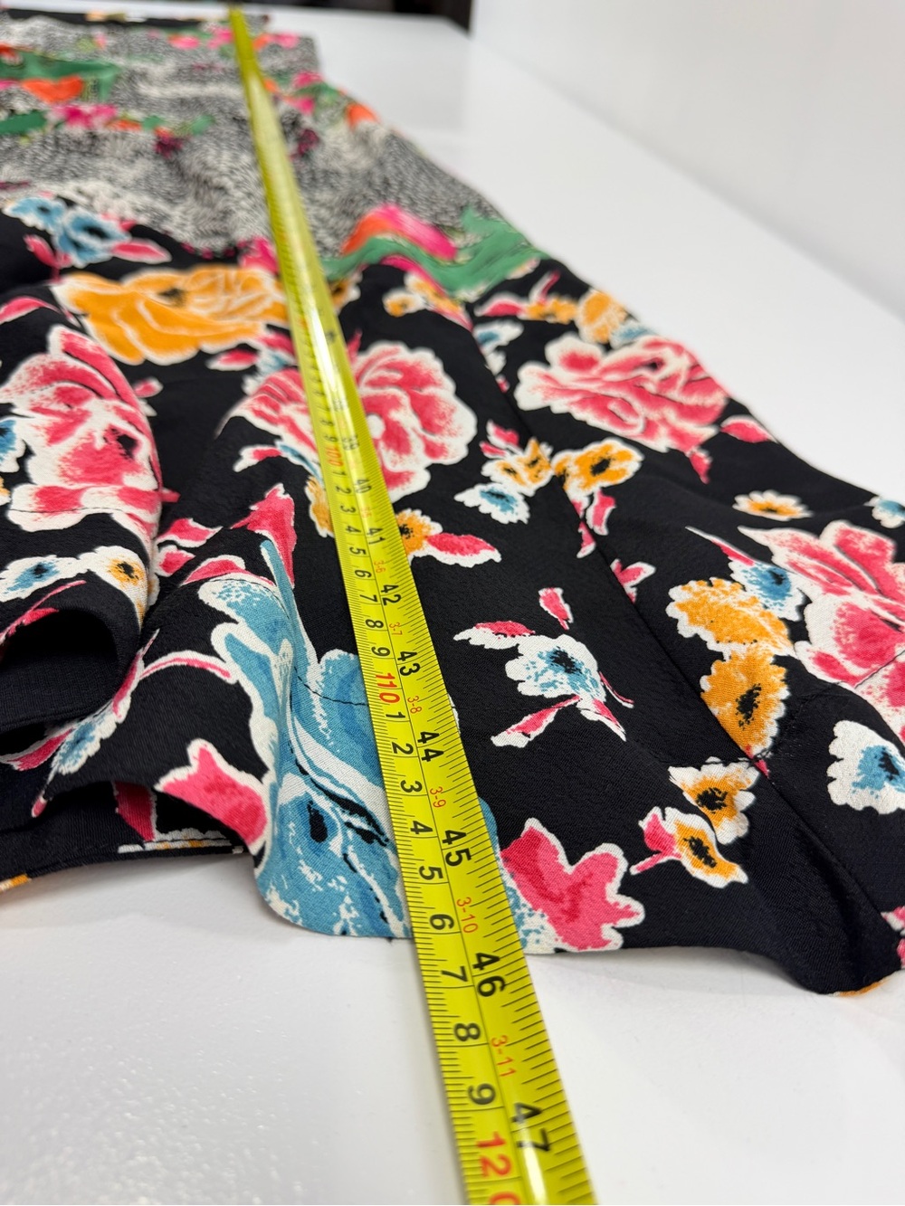Maeve Anthropologie Black‎ Floral 100% Viscose Midi Sun Dress Sz 4 - Picture 10 of 14